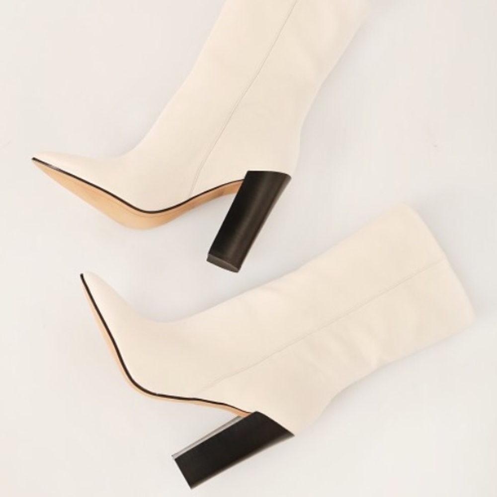 Dolce Vita white, leather Ethan boots